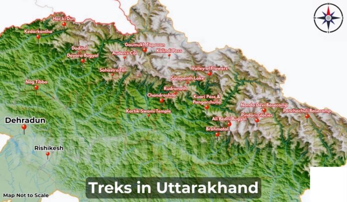 Uttarakhand to GPS Map and Digitally Document 100 Major Trekking Rout